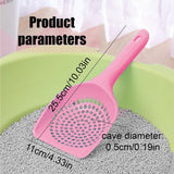 Cat Litter Scoop | Poop Scoop | 25 CM | Small Holes | BLUE - 45-Degree Angle