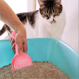 Cat Litter Scoop | Poop Scoop | 25 CM | Small Holes | BLUE - Low Angle