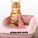 Cat Litter Scoop | Poop Scoop | 25 CM | Small Holes | Pink