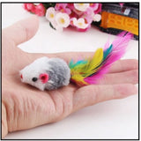 10x Plush Toy Mouse | Cat Toys | Toy Mice | Play Mouse - Front View