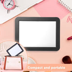 Magnetic Closing Mirrors 17.8 × 13.5 cm - Set of 2 - Makeup Mirror for School, Gym, and Office - Storage Accessories