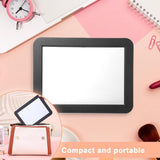 Magnetic Closing Mirrors 17.8 × 13.5 cm - Set of 2 - Makeup Mirror for School, Gym, and Office - Storage Accessories - Side View