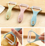Peeler | Paring Knife | Potato Peeler | Vegetable Peeler | Blue - Front View