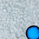 100x! Glow In The Dark Stones | Decorative Stones | Aquarium Pebbles | Garden Stones | Blue - Side View
