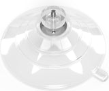 Brute Strength - 15 x Threaded Suction Cup - 40MM M4x10 - Suction cup with hook alternative to window film - sun protection suction cups - suction cup hooks - nut – bolt - glass - hanging hooks - Rear View