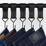 Brute Strength - Multifunctional Hook with Leather Loop - Cognac - 4 pieces - Coat Hook - Camping Hook - Leather - Hanging Hooks - Towel Hooks - Extra Image