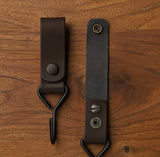 Brute Strength - Multifunctional Hook with Leather Loop - Cognac - 4 pieces - Coat Hook - Camping Hook - Leather - Hanging Hooks - Towel Hooks - Extra Image