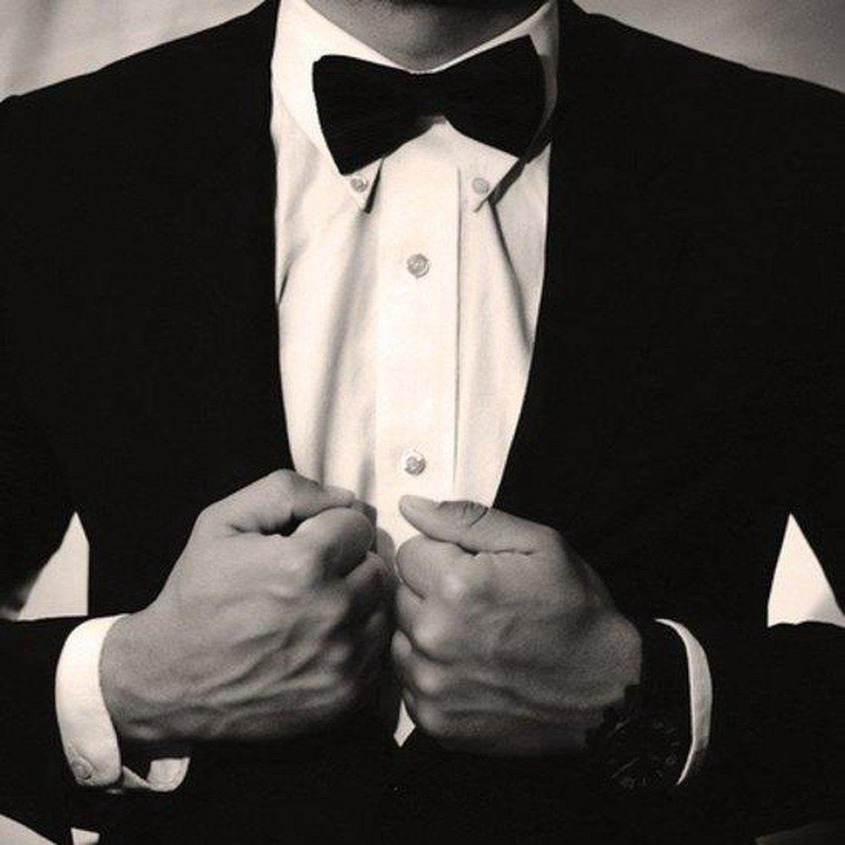 Bow tie – anthracite – bow – bow tie - pre-tied
