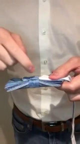 Bow tie – anthracite – bow – bow tie - pre-tied - Side View