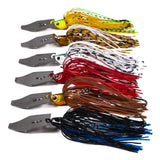 2 of 6 Pcs/lot Artificial Fishing Lures s 10cm11g Chatterbait Spinner Bait Blade Jig Dancer Buzzbait Wobbler Fishing Accessorie 6 Pcs mix
