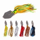 2 of 6 Pcs/lot Artificial Fishing Lures s 10cm11g Chatterbait Spinner Bait Blade Jig Dancer Buzzbait Wobbler Fishing Accessorie 6 Pcs mix - Front View