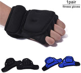Weighted Exercise Gloves, Pair of 2 lb,Sandbag Weight Bearing Training Gloves Fitness Gloves with Wrist Suort for Gym Boxing, Cross Training, Cardio Workouts Black free size