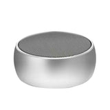 BS02 Bluetooth Smart Speaker, Outdoor Portable Mini Boombox With Bass, Card Slot, And Sound Amplification Silver