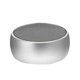 BS02 Bluetooth Smart Speaker, Outdoor Portable Mini Boombox With Bass, Card Slot, And Sound Amplification Silver