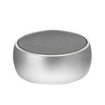BS02 Bluetooth Smart Speaker, Outdoor Portable Mini Boombox With Bass, Card Slot, And Sound Amplification Silver