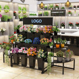 Plastic Flower Vase, Tall Flower Pot Pack of 1, Patio Deck Indoor Outdoor Garden Tree Planters 13.4 Inch (White) 1pcs-White