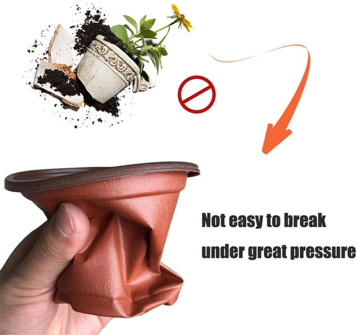 50Pcs Plastic Plant Nursery Pots,3.9x2.7x3.3In Seed Starting Pots with Drainage Holes for Indoor,Durable Soft Nursery Containers for Transplanting