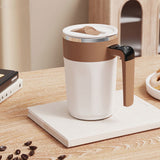 400 ML self stirring coffee mug self heating coffee Cup Fully Automatic Rechargeable Magnetic Mixing Cup with Touch-Sensitive Temperature Display for Stirring Coffee, Etc 400 mL Black