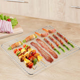 1Pack Kitchen Baking Rack,Small Cooking Rack,Nonstick Wire Grill Net,Stainless Steel Roasting Grid Frame,Oven & Dishwasher Safe,for Picnic Camping Dinning and Outdoors 8
