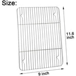 1Pack Kitchen Baking Rack,Small Cooking Rack,Nonstick Wire Grill Net,Stainless Steel Roasting Grid Frame,Oven & Dishwasher Safe,for Picnic Camping Dinning and Outdoors 8"x 6 11"×9"×0.6"