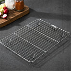 1Pack Kitchen Baking Rack,Small Cooking Rack,Nonstick Wire Grill Net,Stainless Steel Roasting Grid Frame,Oven & Dishwasher Safe,for Picnic Camping Dinning and Outdoors 8"x 6 11"×9"×0.6"