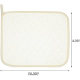 Exfoliating Washcloths,African Exfoliating Net,Reusable African Net Sponge,8.7x10.2In Beige Mutilfunction Wash Cloth for Face and Body Beige - Front View