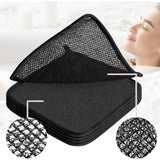 Exfoliating Washcloths,African Exfoliating Net,Reusable African Net Sponge,8.7x10.2In Beige Mutilfunction Wash Cloth for Face and Body Black