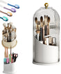 Concealed Toothbrush Holder,Toothbrush Holders for Bathrooms,360 Rotating Waterproof Dustproof Toothpaste Holders with Sliding Lid,for Vanity Makeup Brushes Holder,Pen Holder Storage (C) B