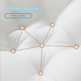 Soft Nest Sleeper Pillow, Breathable Cotton Bed Pillow, Lounger Pillow, 1Pcs, 23.6 x 21.6'