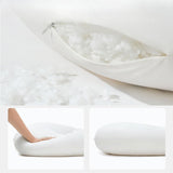 Soft Nest Sleeper Pillow, Breathable Cotton Bed Pillow, Lounger Pillow, 1Pcs, 23.6 x 21.6' - Rear View
