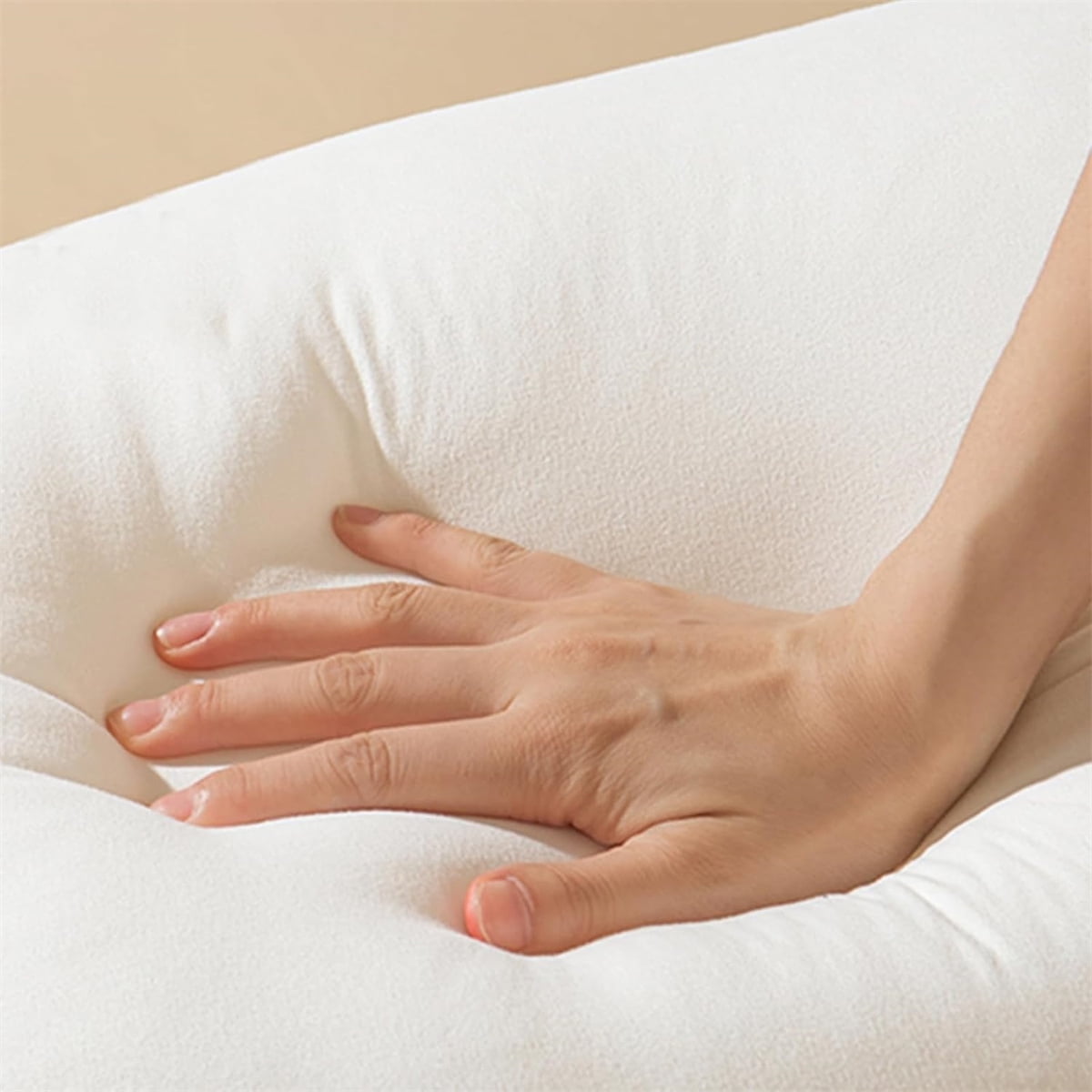 Soft Nest Sleeper Pillow, Breathable Cotton Bed Pillow, Lounger Pillow, 1Pcs, 23.6 x 21.6'