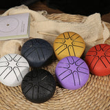 Mini Steel Tongue Drum - Buddha Stone Handpan Drum for Kids & Adults, Meditation & Yoga Gift One Size White - Front View