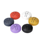 Mini Steel Tongue Drum - Buddha Stone Handpan Drum for Kids & Adults, Meditation & Yoga Gift One Size White - Top-Down View
