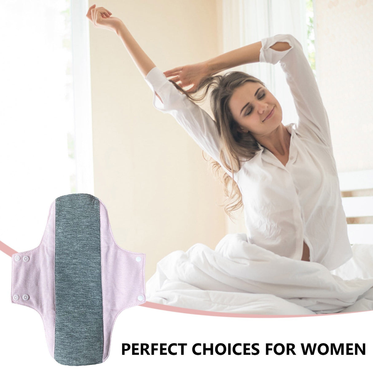 Heavy Incontinence Pads, Soft Cloths Menstrual Pads, Washable Sanitary Napkins, Reusable Menstrual Pads, Leak Proof Highly Absorbent Pures Cotton Reusable Menstrual Pad, 20*23cm C