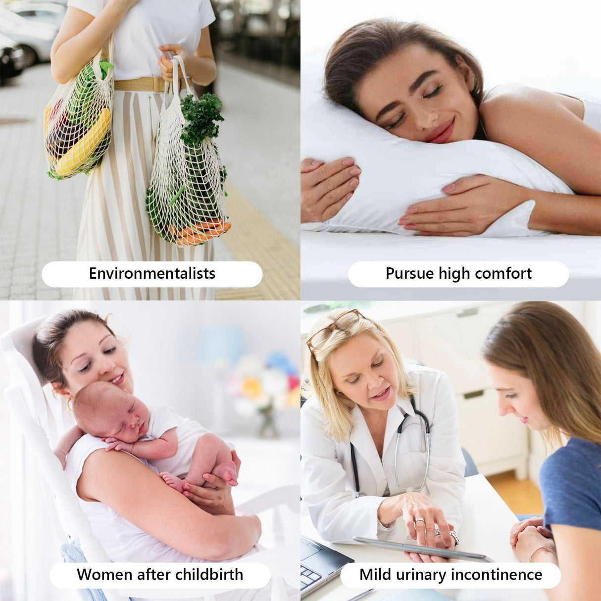 Heavy Incontinence Pads, Soft Cloths Menstrual Pads, Washable Sanitary Napkins, Reusable Menstrual Pads, Leak Proof Highly Absorbent Pures Cotton Reusable Menstrual Pad, 20*23cm C