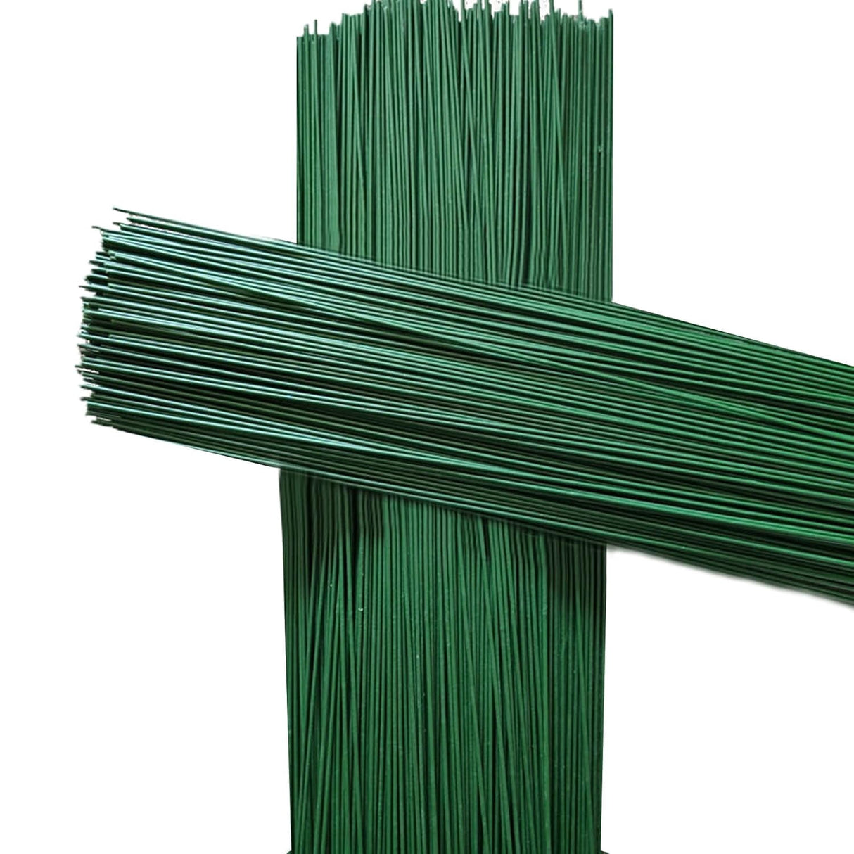 100pcs/Paage 14 Gauge Green Floral Stem Wire for Artificial Flower Making 12 inch,16 inch (16" Long) Green 16