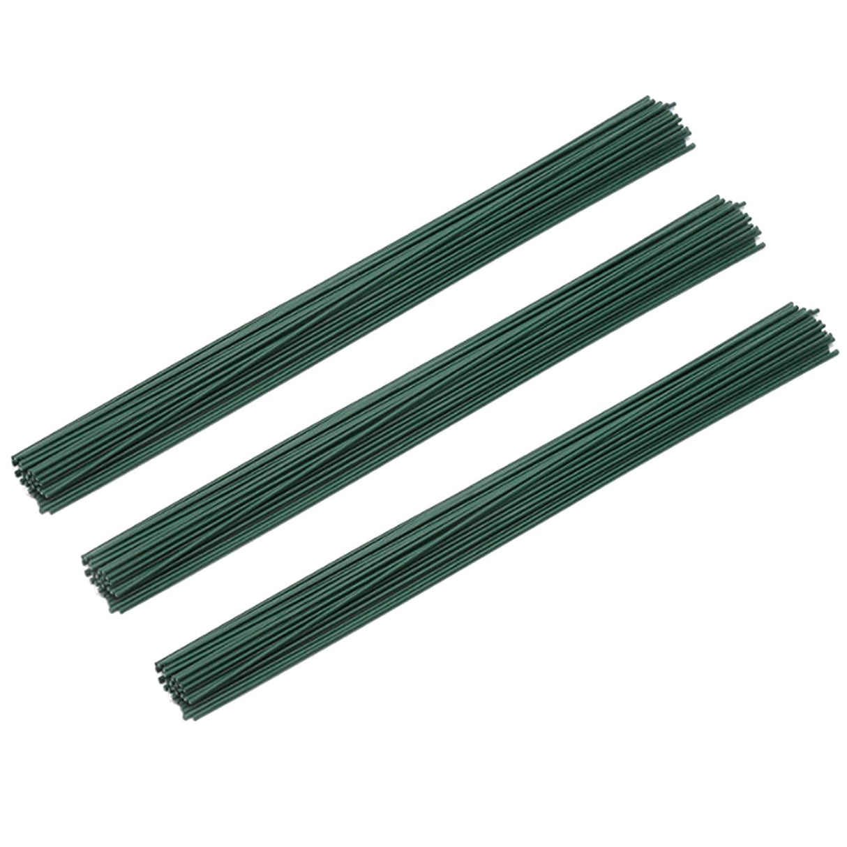 100pcs/Paage 14 Gauge Green Floral Stem Wire for Artificial Flower Making 12 inch,16 inch (16" Long) Green 16