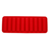 Chocolate Bar Molds Silicone Rectangle for Deep Bars,10 Cavities Thick Flexible Molds for Homemade Snacks Sugar Free Energy Soft Baked Oat Protein Energy Bars, Easy Release Moulds Tray Radon Color 1pc - Side View