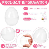 20Pcs Small Translucent Fillable Easter Egg,Plastic Clear Easter Eggs, 3.5 Inch Empty Eggs Bulk for Easter Theme Party Favor Basket Stuffers,Bulk Easter Toy for Filling Candy,Party Favor