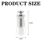 2pcs Toilet Fixings Toilet Seat Fittings And Fixtures, Stainless Steel Toilet Seat Screws Top Fixing Toilet Seat Fittings Hinges Screws Expanding Nuts White Fixing Bolt For Toilet Covers - Front View
