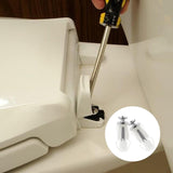 2pcs Toilet Fixings Toilet Seat Fittings And Fixtures, Stainless Steel Toilet Seat Screws Top Fixing Toilet Seat Fittings Hinges Screws Expanding Nuts White Fixing Bolt For Toilet Covers