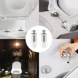 2pcs Toilet Fixings Toilet Seat Fittings And Fixtures, Stainless Steel Toilet Seat Screws Top Fixing Toilet Seat Fittings Hinges Screws Expanding Nuts White Fixing Bolt For Toilet Covers