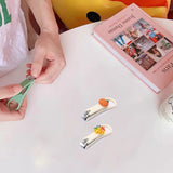 2Pcs Fingernail Clipper,Very Sharp and Cute Nail Clippers,Suitable for Adults and Children style 1
