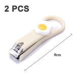 2Pcs Fingernail Clipper,Very Sharp and Cute Nail Clippers,Suitable for Adults and Children style 2 - Front View