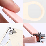 2Pcs Fingernail Clipper,Very Sharp and Cute Nail Clippers,Suitable for Adults and Children style 2 - Side View