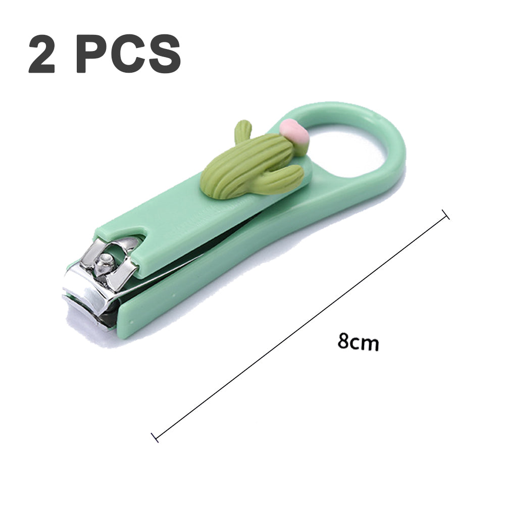 2Pcs Fingernail Clipper,Very Sharp and Cute Nail Clippers,Suitable for Adults and Children style 7