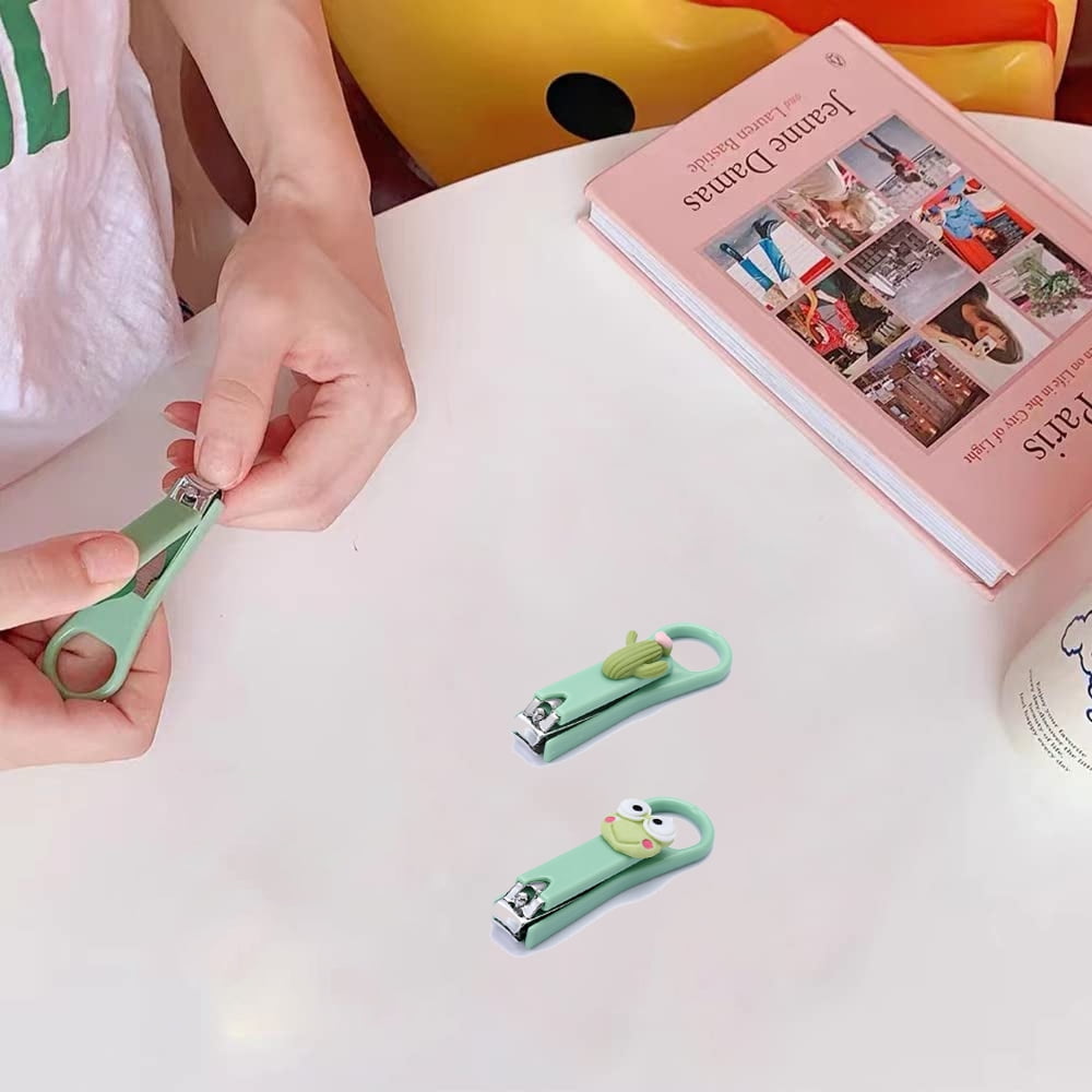 2Pcs Fingernail Clipper,Very Sharp and Cute Nail Clippers,Suitable for Adults and Children style 7