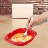 Silicone Omelette Maker Microwave Oven Non Stick Omelette Maker Egg Roll Baking Plate Pan Omelette Maker Red