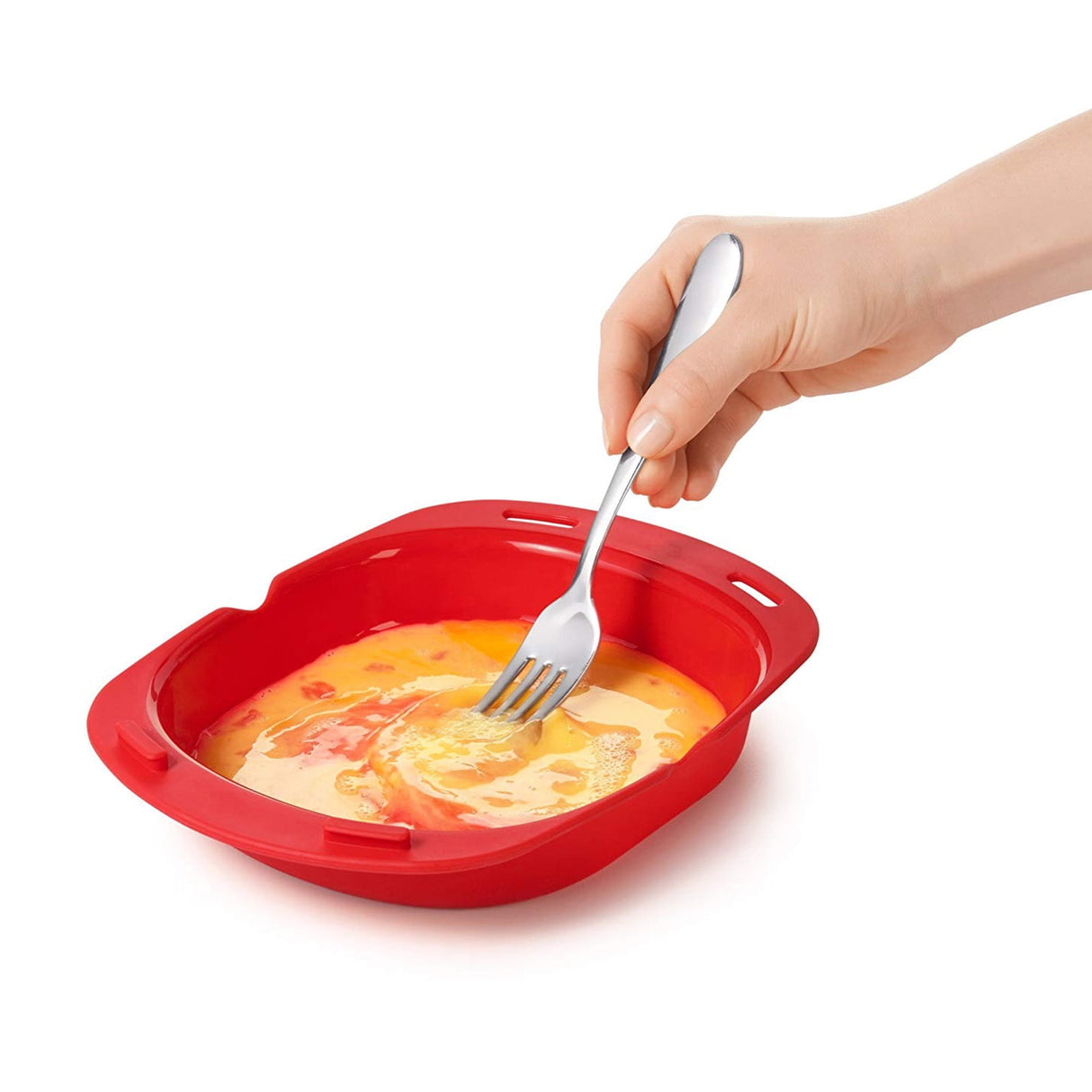 Silicone Omelette Maker Microwave Oven Non Stick Omelette Maker Egg Roll Baking Plate Pan Omelette Maker Red