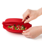 Silicone Omelette Maker Microwave Oven Non Stick Omelette Maker Egg Roll Baking Plate Pan Omelette Maker Red - Extra Image